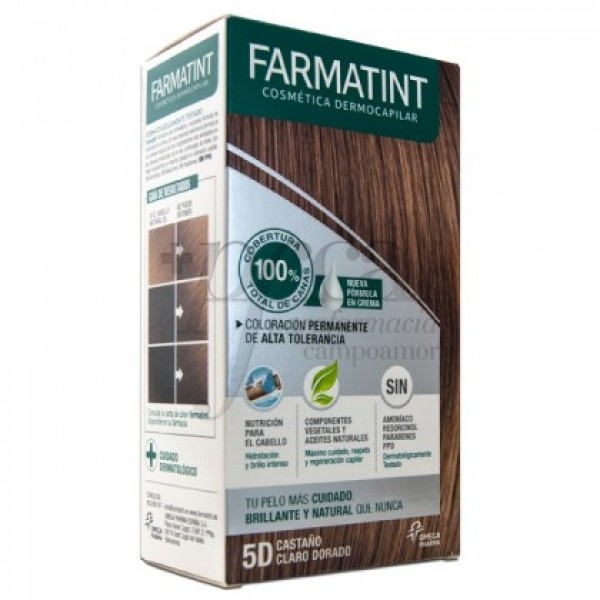 FARMATINT CREMA 5D CASTAÑO CLARO DORADO 155ML