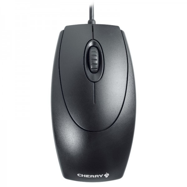 Cherry ratón óptico negro ps/2-usb