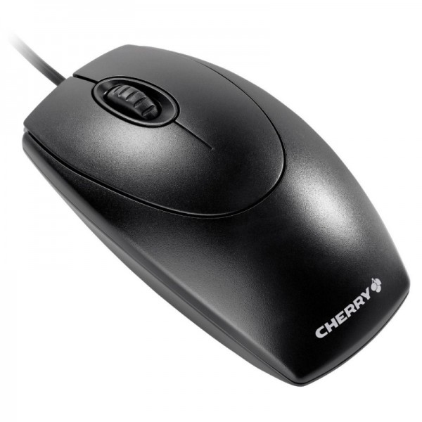 Cherry ratón óptico negro ps/2-usb